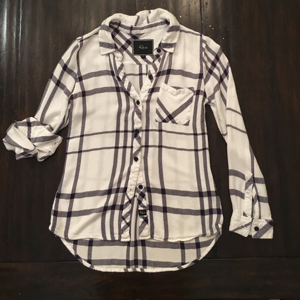 Rails Hunter navy plaid XS